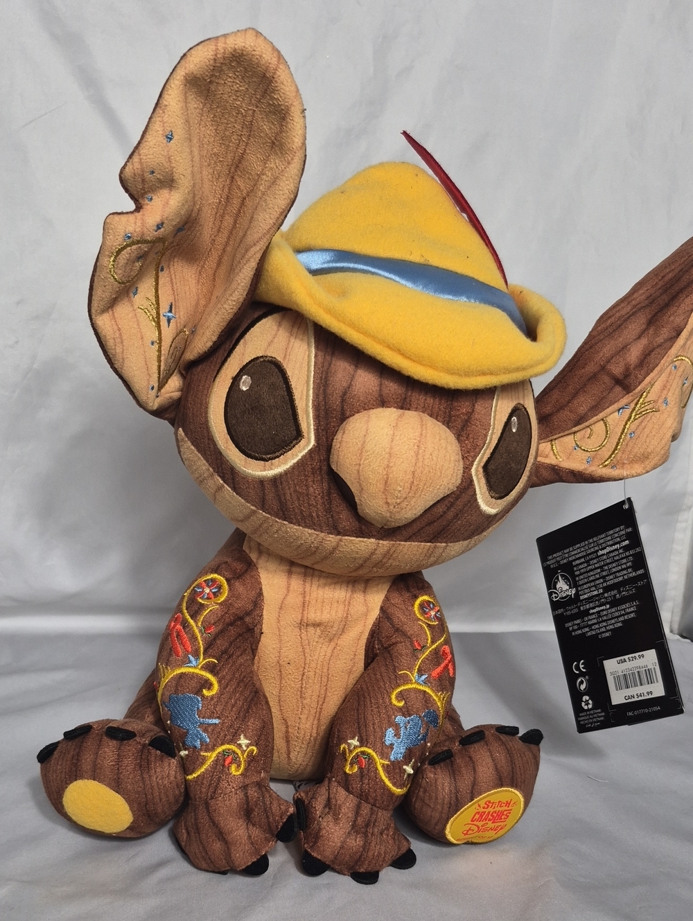 Disney Pinnochio Stitch Plush Crashes Limited Edition